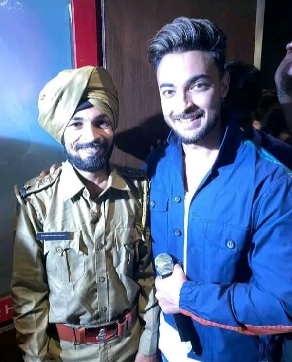 Actor Aayush Sharma with Being Prabhat founder