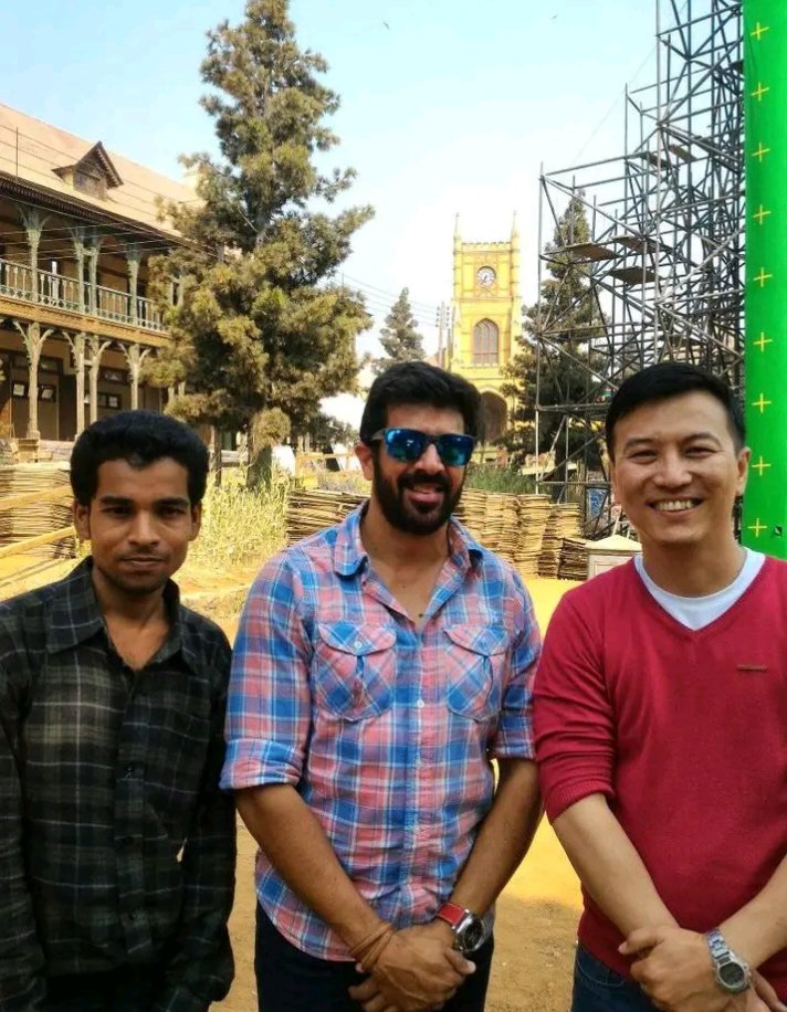 Tubelight set director Kabir Khan actor C H Liao and Being Prabhat founder
