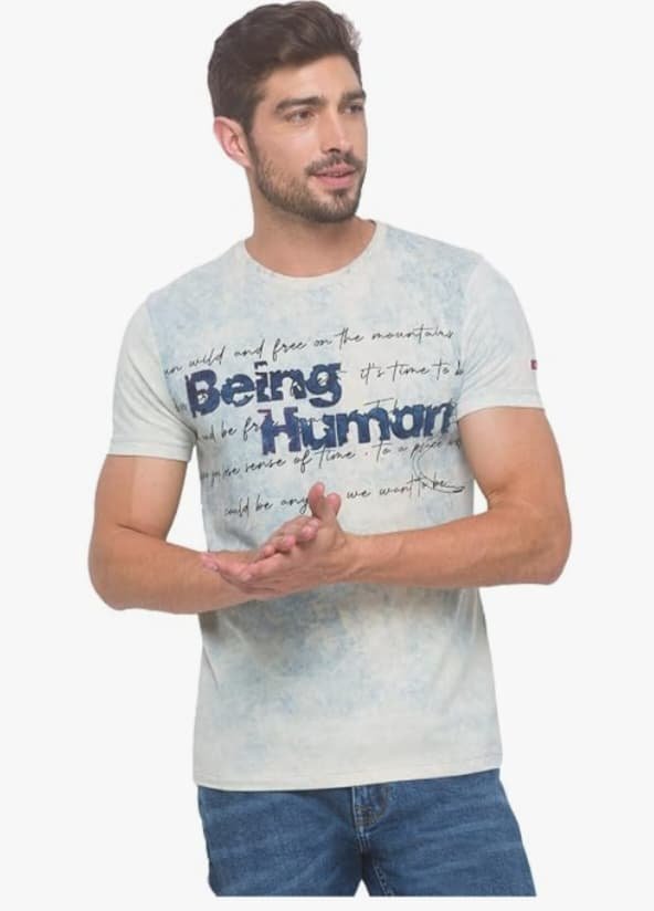 Being Human T-Shirts for Men fashion style aur paropkar Ka behtarin Sangam